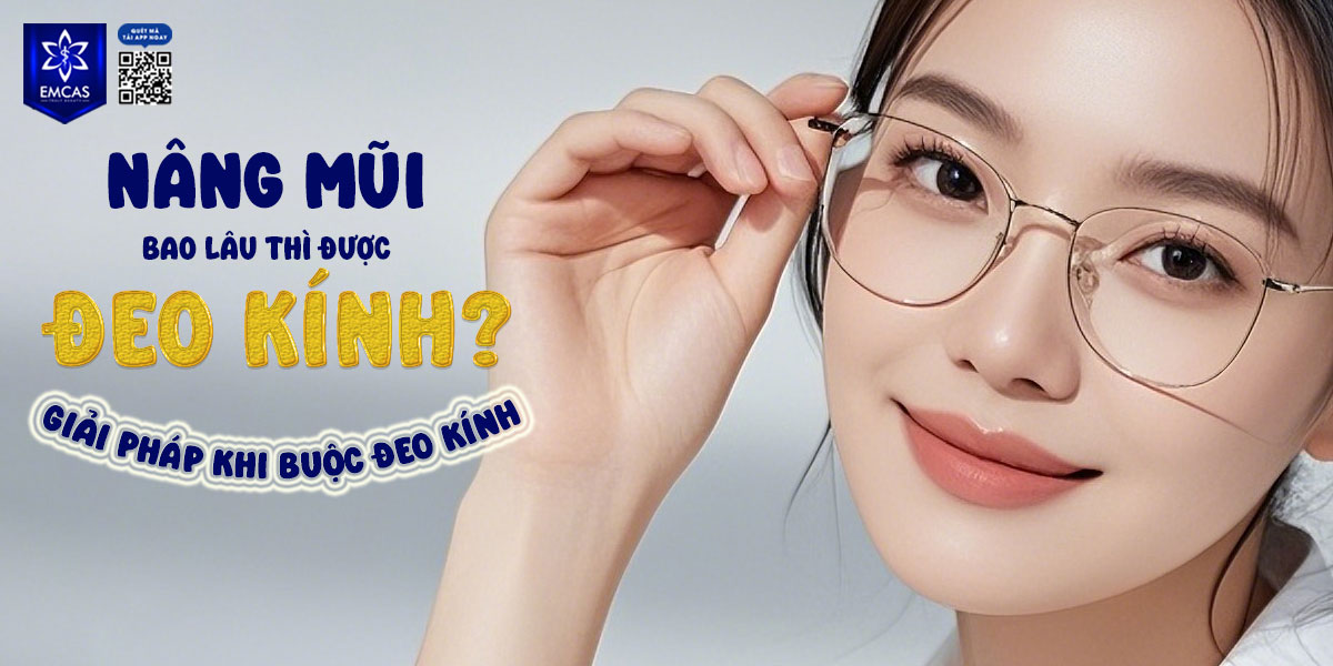 NÂNG MŨI BAO LÂU THÌ ĐƯỢC ĐEO KÍNH? GIẢI PHÁP KHI BUỘC ĐEO KÍNH