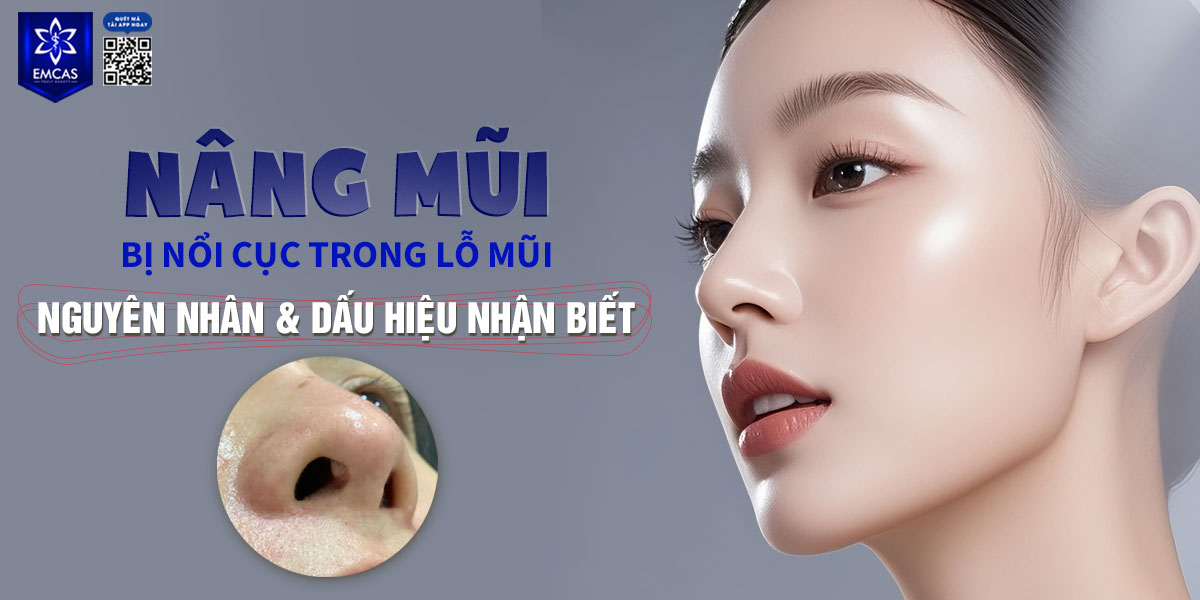 NÂNG MŨI BỊ NỔI CỤC TRONG LỖ MŨI: NGUYÊN NHÂN VÀ DẤU HIỆU NHẬN BIẾT