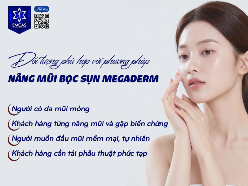 Nâng mũi bọc Megaderm là lựa chọn tối ưu cho khách hàng muốn sự an toàn, mềm mại và bền vững, đặc biệt trong các ca tái phẫu thuật hoặc khi da mũi quá mỏng.