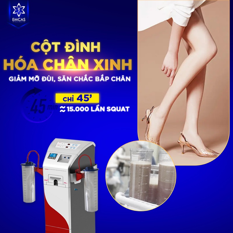 Bệnh Viện Thẩm Mỹ EMCAS phù hợp để thăm khám hút mỡ đùi khi khách hàng cần được đánh giá bởi bác sĩ chuyên môn, thực hiện trong môi trường bệnh viện thẩm mỹ và có quy trình theo dõi trước – trong – sau phẫu thuật.