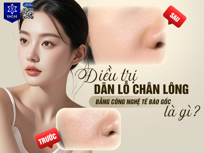 Điều trị dãn lỗ chân lông bằng kỹ thuật lăn kim và công nghệ tế bào gốc không chỉ hỗ trợ cải thiện tình trạng lỗ chân lông to mà còn góp phần giúp da mịn màng, đều màu và săn chắc hơn.