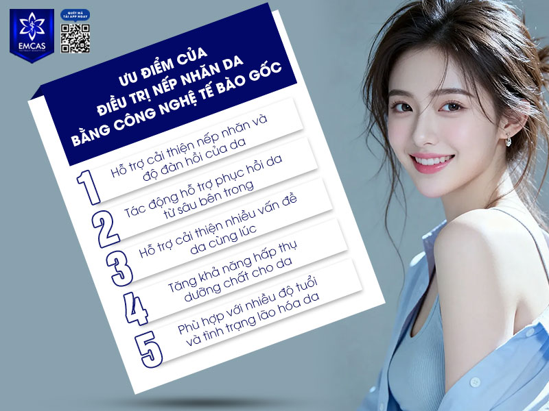 Điều trị nếp nhăn da bằng kỹ thuật lăn kim kết hợp công nghệ tế bào gốc là giải pháp giúp trẻ hóa làn da theo hướng hạn chế xâm lấn và tác động từ bên trong.