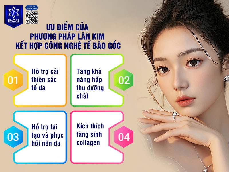 Điều trị rám má bằng lăn kim kết hợp công nghệ tế bào gốc được nhiều chị em lựa chọn nhờ khả năng tác động đồng thời lên bề mặt và nền da bên dưới.