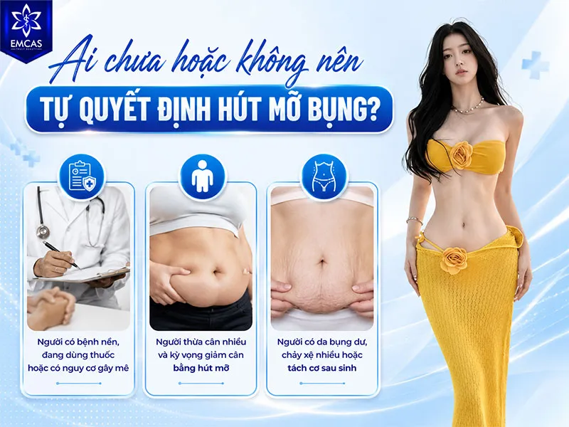 Bạn chưa nên hoặc không nên tự quyết định hút mỡ bụng nếu có bệnh nền chưa kiểm soát