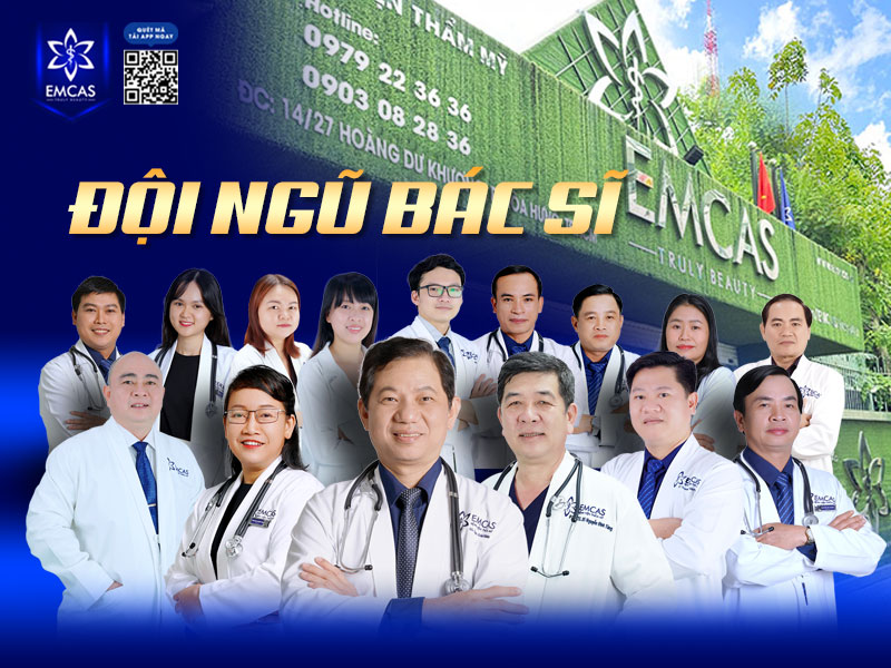 EMCAS quy tụ đội ngũ bác sĩ chuyên khoa phẫu thuật tạo hình thẩm mỹ, có nhiều năm kinh nghiệm trong lĩnh vực nâng ngực như PGS. TS. BS Nguyễn Đình Tùng, BS Phạm Xuân Khiêm,…