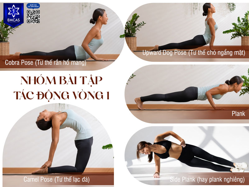 Các bài yoga tác động vùng ngực chủ yếu tập trung kéo giãn vai – lưng, tăng cường sức mạnh cơ ngực và cải thiện tư thế cơ thể, giúp chị em cảm thấy vòng 1 săn chắc và đầy đặn hơn.
